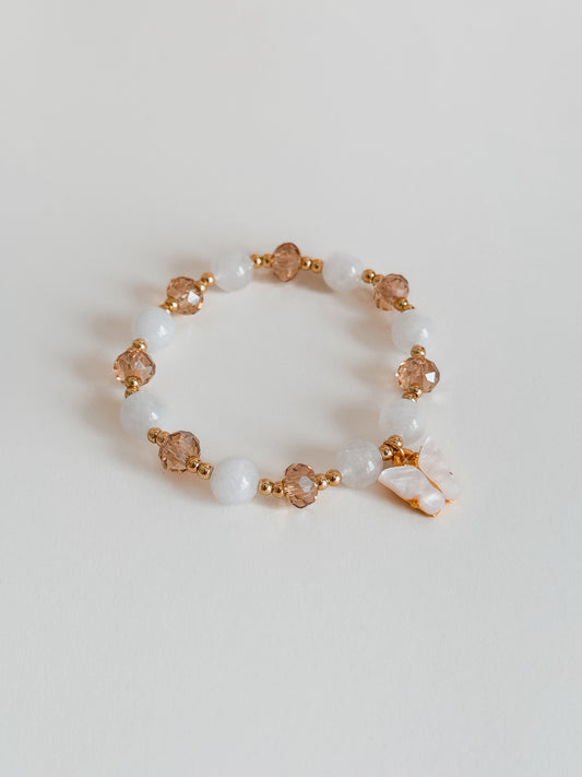 WHITE JADE MARIPOSA BRACELET